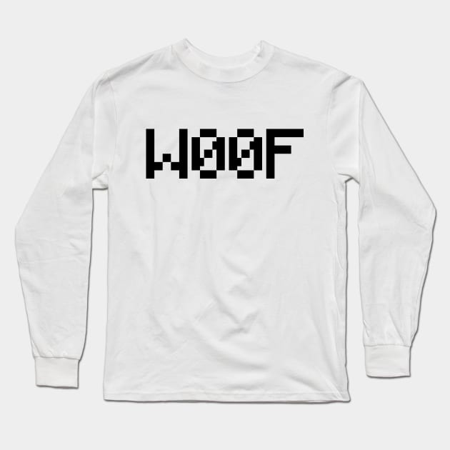 W00F [Leetspeak Animal Sounds] Long Sleeve T-Shirt by tinybiscuits
